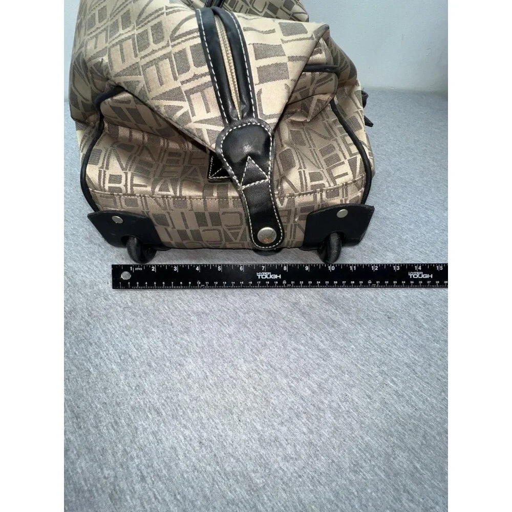 Kenneth Cole Reaction Beige 22" Rolling Duffel Bag Travel Carry On Wheeled Bag - Picture 15 of 16